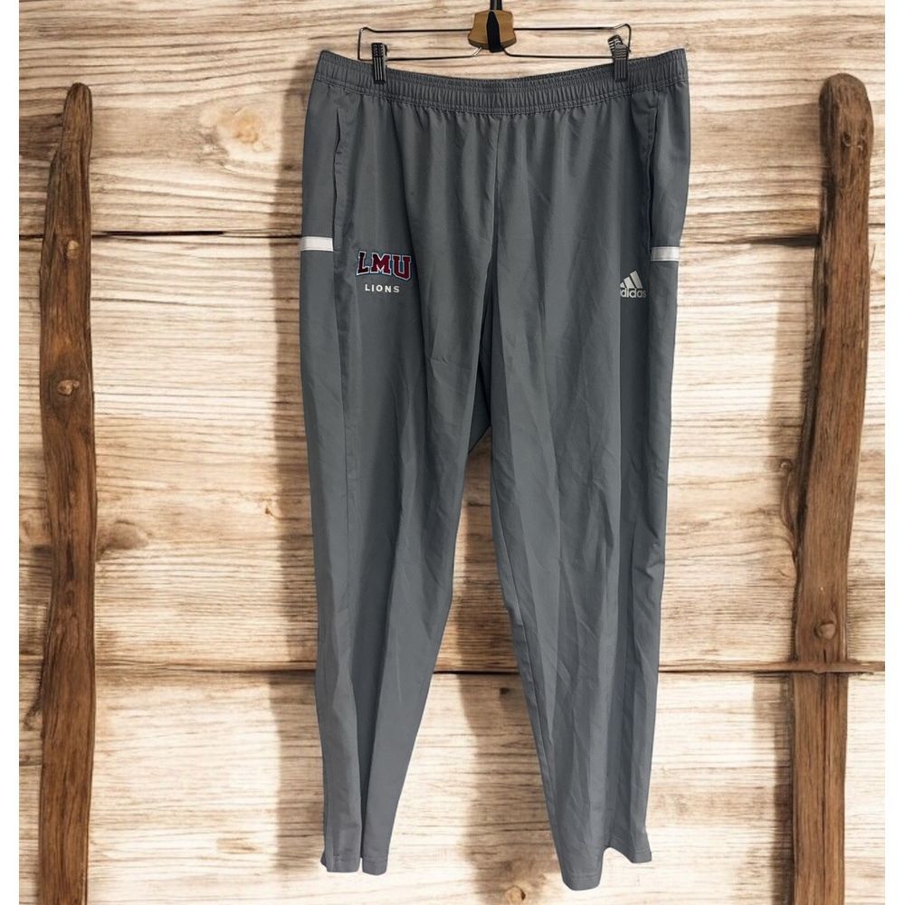 Adidas Climalite LMU LIONS  Athletic "rain" pants Gray Men's Sz 2XL Workout Wear